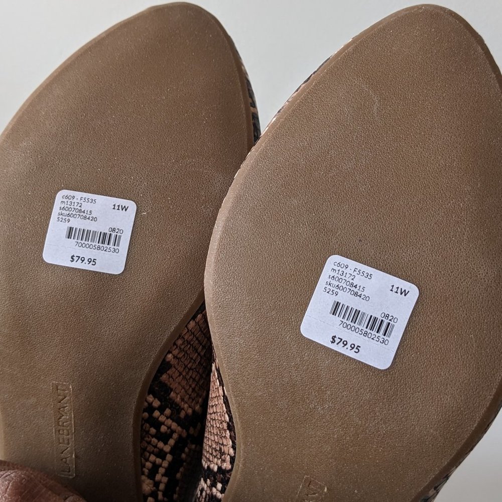 Lane Bryant Dream Cloud Cutout High Heel Bootie - Snakeskin - 11W - Picture 8 of 15